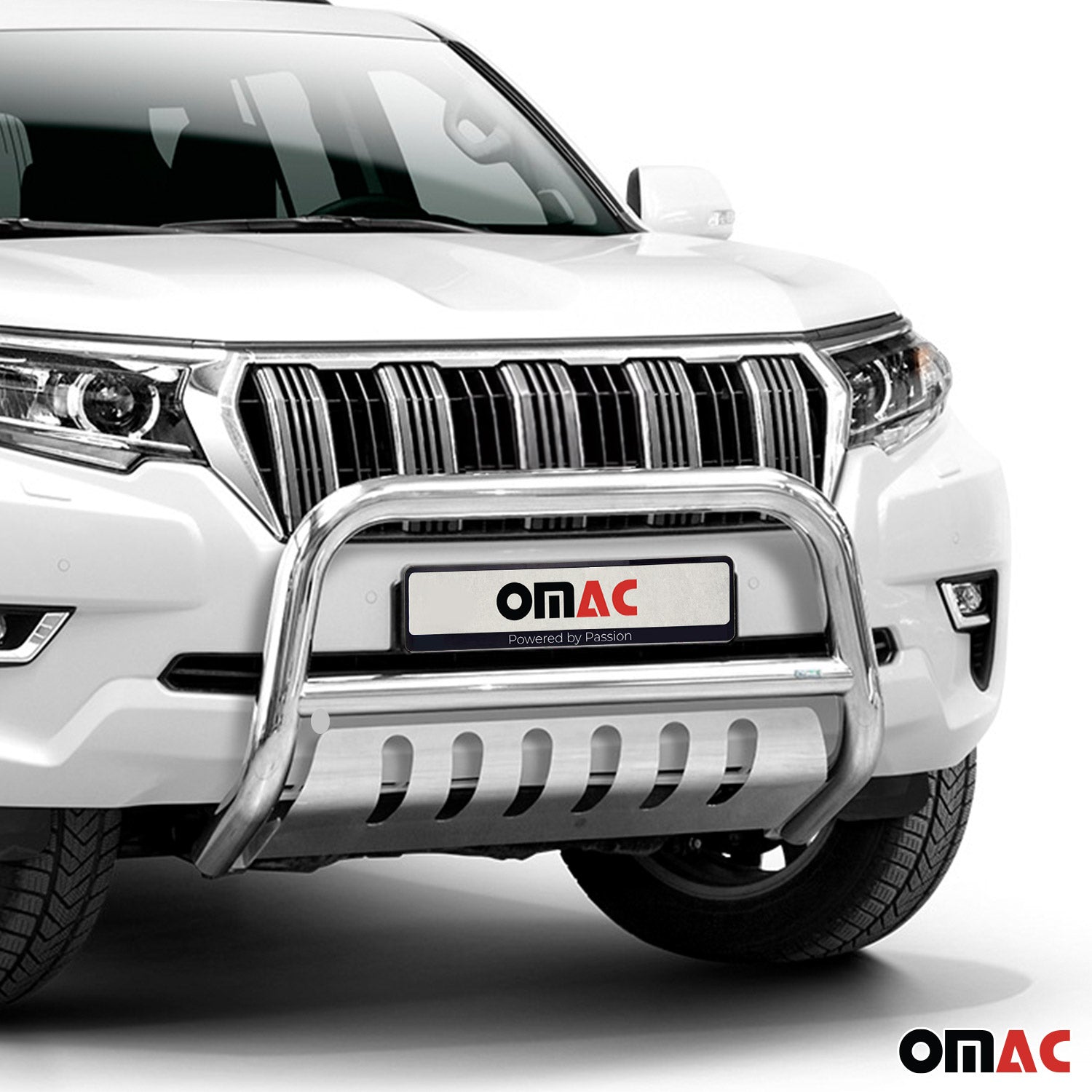 Frontbügelschutz Frontschutzbügel für Toyota Land Cruiser 150 2019-23 ABE Silber
