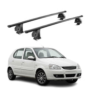 Stahl Dachträger für Tata Indica 2010-2018 TÜV Abschließbar 75 kg 2tlg Schwarz