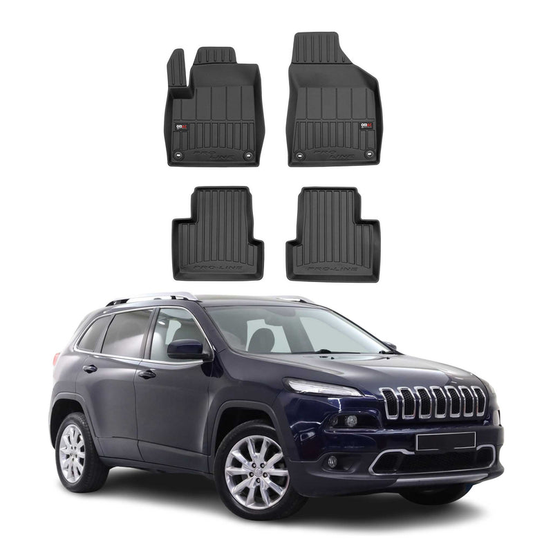 OMAC Gummi Fußmatten für Jeep Cherokee 2014-2024 Premium TPE Automatten 4tlg