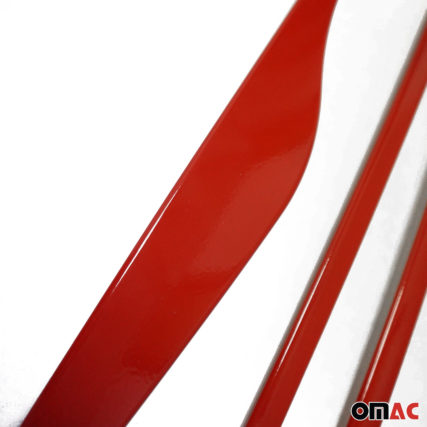 Seitentürleiste Türschutzleiste für Renault Clio 2012-2019 Edelstahl Rot 4x