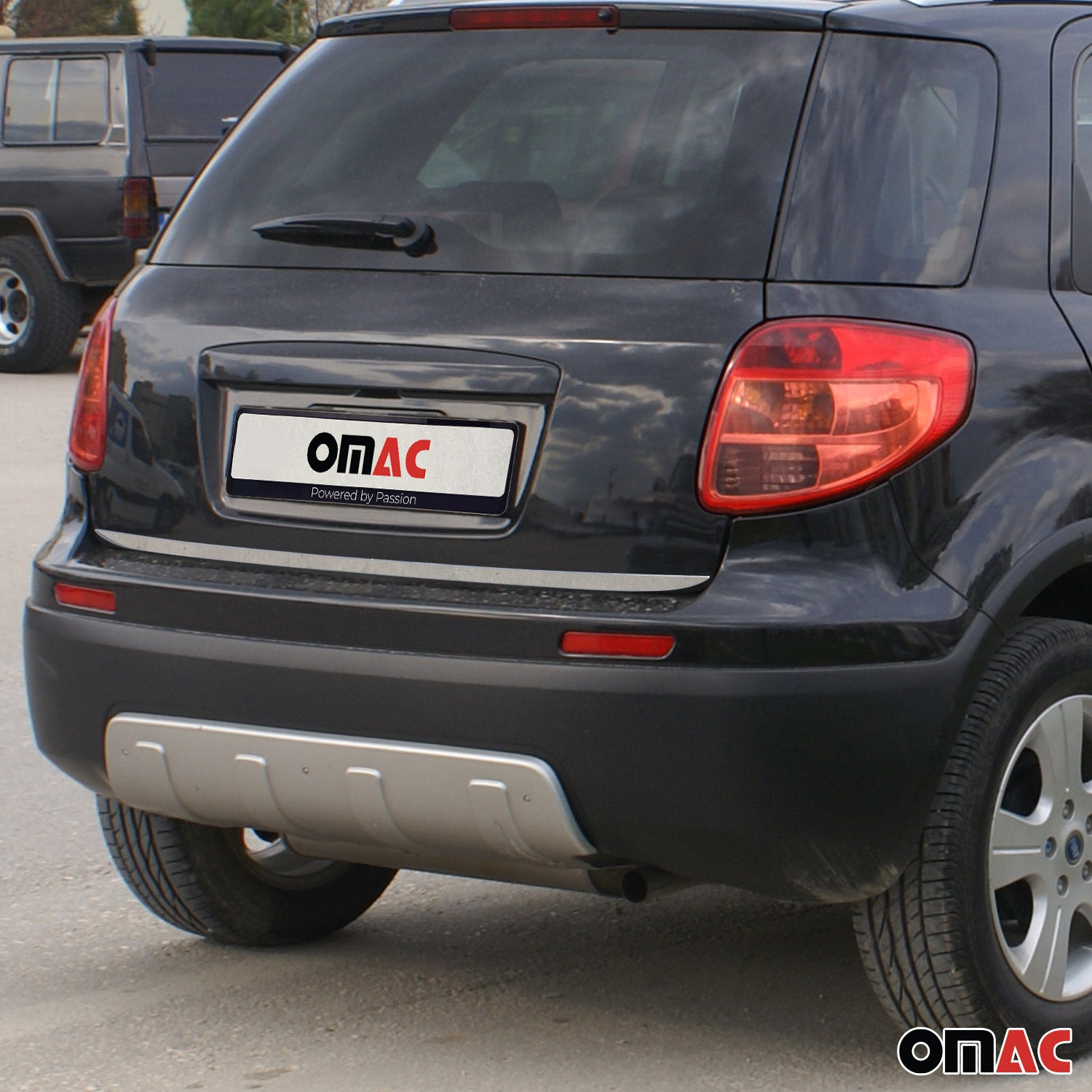 Kofferraumleiste Heckleiste für Fiat Sedici 2006-2014 Untere Chrom Edelstahl