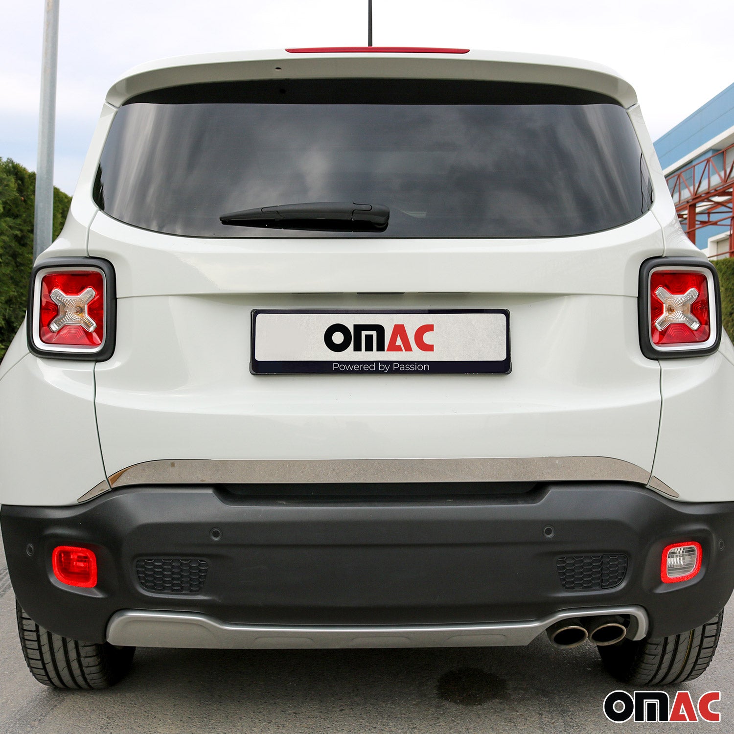 Kofferraumleiste Heckleiste für Jeep Renegade 2019-2024 Edelstahl Chrom 3tlg