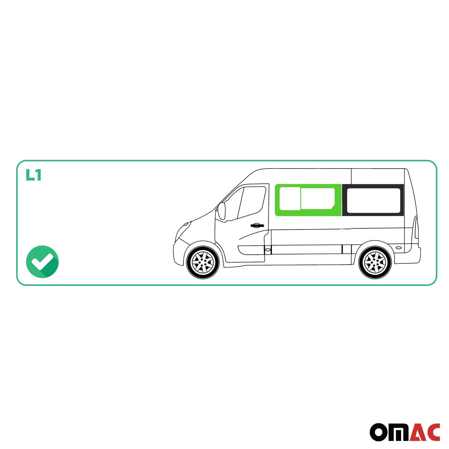 Seitenfenster Schiebefenster für Opel Movano 2010–2021 Schwarz Auto Links L1