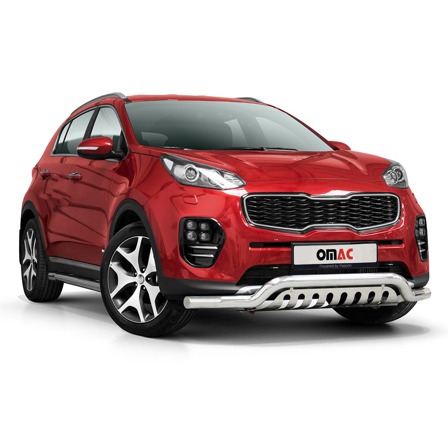 Frontbügel Frontschutzbügel für Kia Sportage 2015-2018 mit ABE Stahl Silber