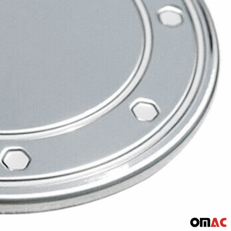 Tankdeckel Blenden Tankverschluss für VW Golf 1997-2003 Edelstahl Silber Chrom