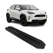 Seitenschweller Trittbretter für Toyota Yaris Cross 2021-2026 Schwarz 2 tlg
