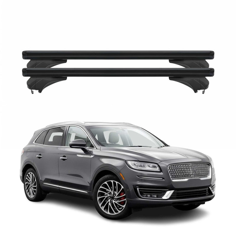 Menabo Dachträger Grundtäger für Lincoln Nautilus 2019-2025 Aluminium Schwarz 2x