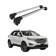 Dachträger Grundtäger für Ford Edge II 2015-2023 75kg Aluminium Silber 2 tlg
