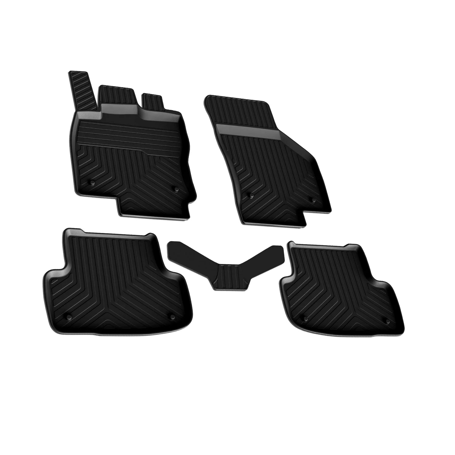 Fußmatten 3D Gummimatten für Audi A3 8V Sportback Limo 2012-2020 Schwarz 4tlg