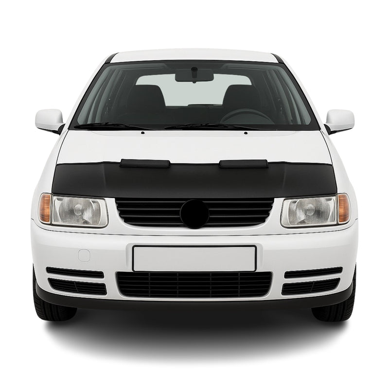 Haubenbra Steinschlagschutz Bonnet Bra für VW Polo 6N1 1994-1999 Schwarz Halb