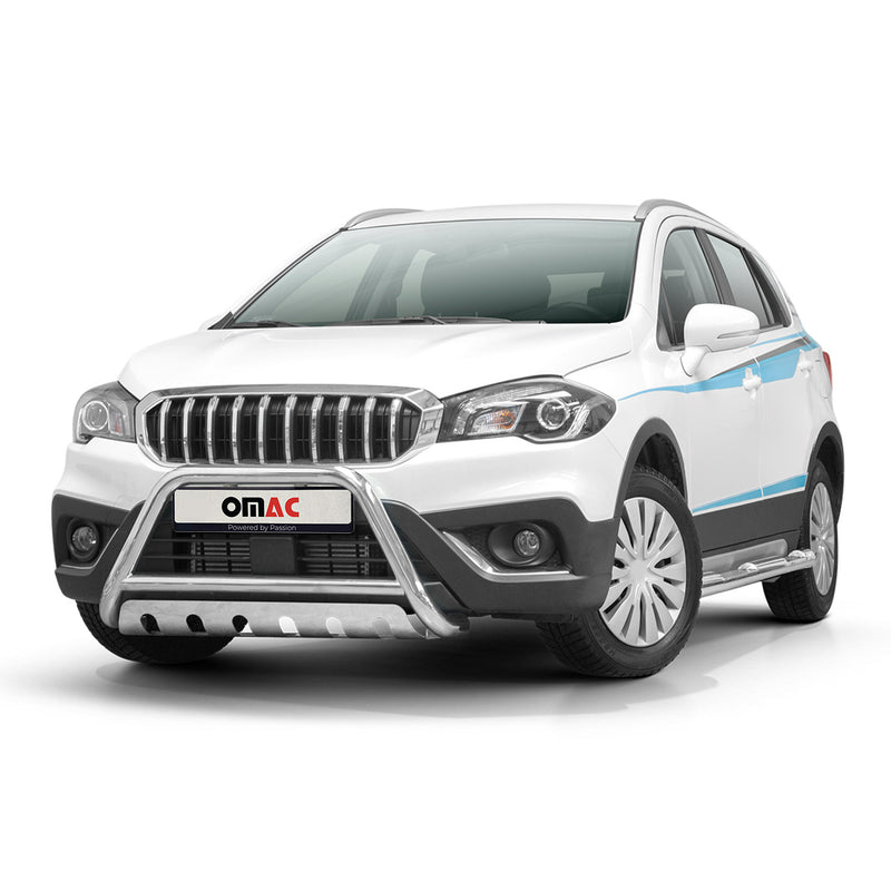 Frontbügelschutz Frontschutzbügel für Suzuki SX4 S-Cross 2016-2022 ABE Silber