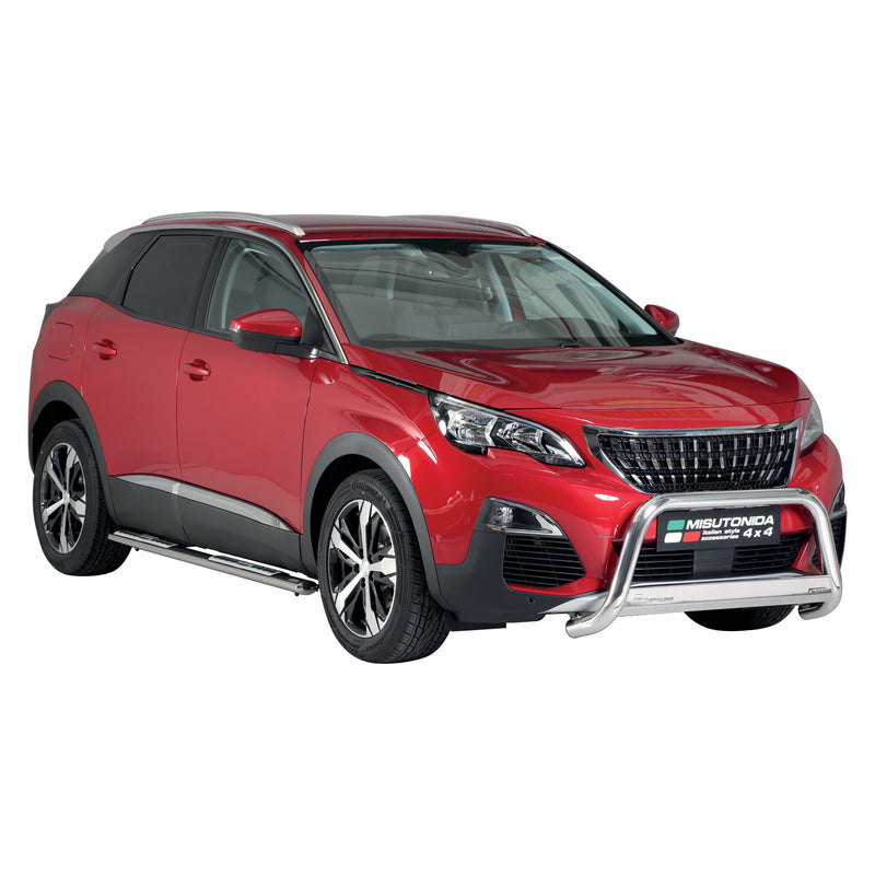 Frontbügel Frontschutzbügel für Peugeot 3008 2018-2021 ø63mm Stahl Silber Schutz