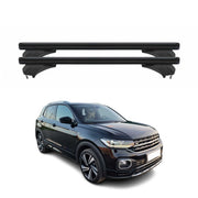 Menabo Dachträger Grundtäger für VW T-Cross 2018-2024 Pre-FL Alu Schwarz 2 tlg