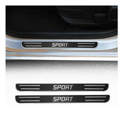 Einstiegsleisten Türschweller Sport für BMW 1er 2012-2019 Chrom Kohlefaserfolien