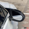 Spiegelkappen Spiegelabdeckung für Fiat 500 2007-2024 ABS Schwarz Glanz 2tlg