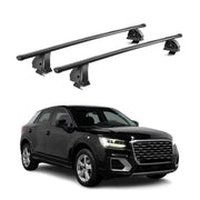Stahl Dachträger für Audi Q2 2017-2026 TÜV Abschließbar 75 kg 2tlg Schwarz