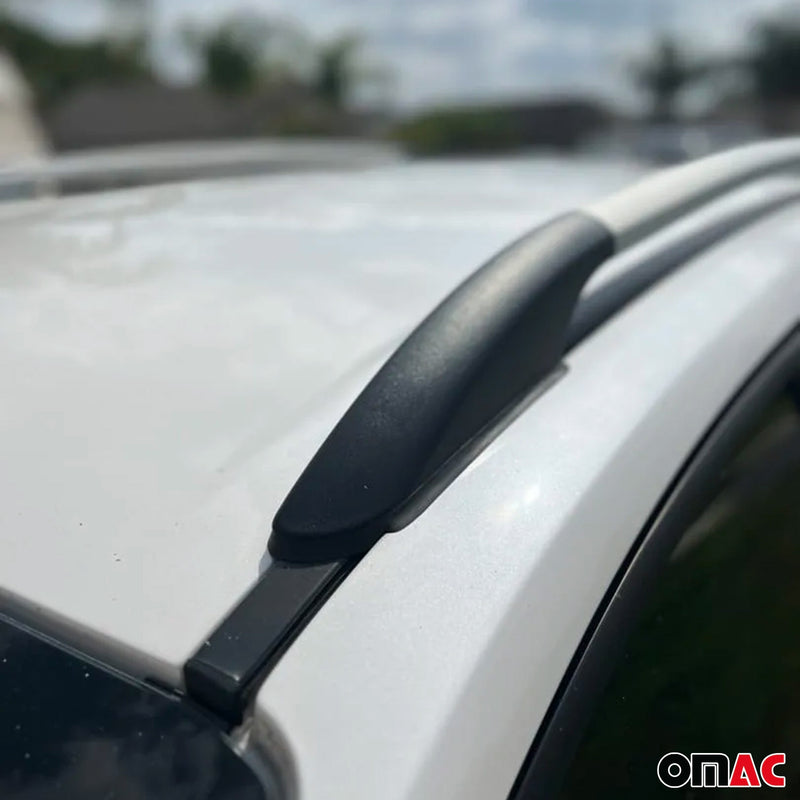 Aluminium Dachreling Relingträger für Toyota Hilux 2005-2015 Silber 2x