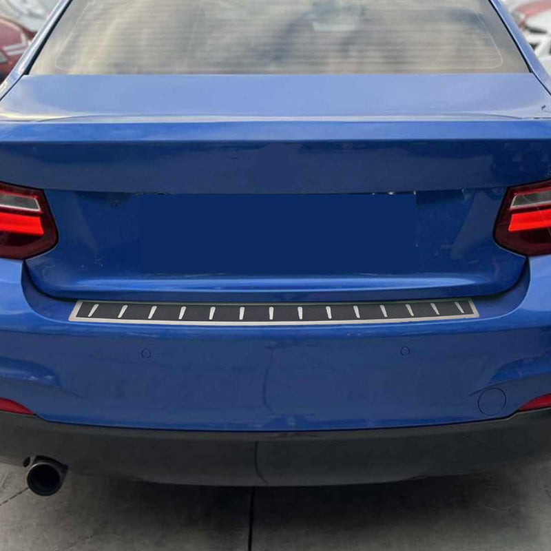 Ladekantenschutz Stoßstange für BMW 2er F22 2013-2021 Edelstahl Kohlefaserfolien