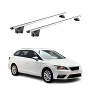 Dachträger Grundtäger für Seat Leon Kombi 2014-2026 100kg Alu Silber 2tlg ABE
