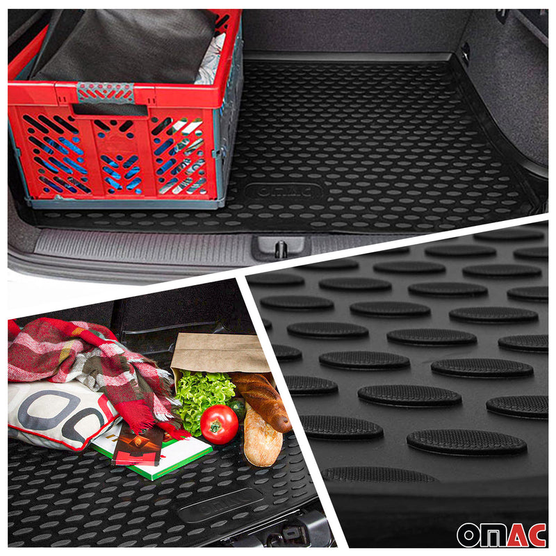 Fußmatten & Kofferraumwanne Set für Audi Q7 4M 2015-2025 Gummi TPE Schwarz 5x