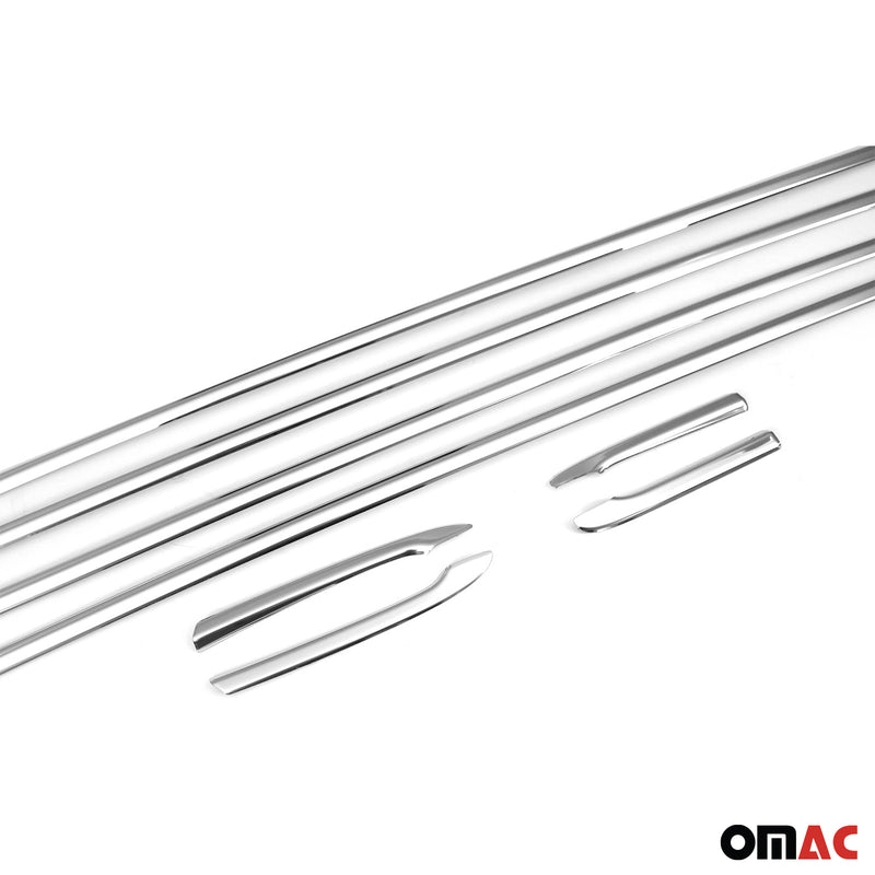 Fensterleisten Zierleisten für Toyota Corolla Limo 2019-25 Edelstahl Chrom 8tlg