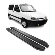 Alu Seitenschweller Trittbretter für Peugeot Partner 1996-08 Pulverbeschichtung