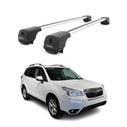 Dachträger Grundträger für Subaru Forester IV 2013-2018 Aluminium 75kg Grau 2tlg