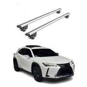 Dachträger Grundtäger für Lexus UX 2019-2026 100kg Aluminium Silber 2 tlg ABE