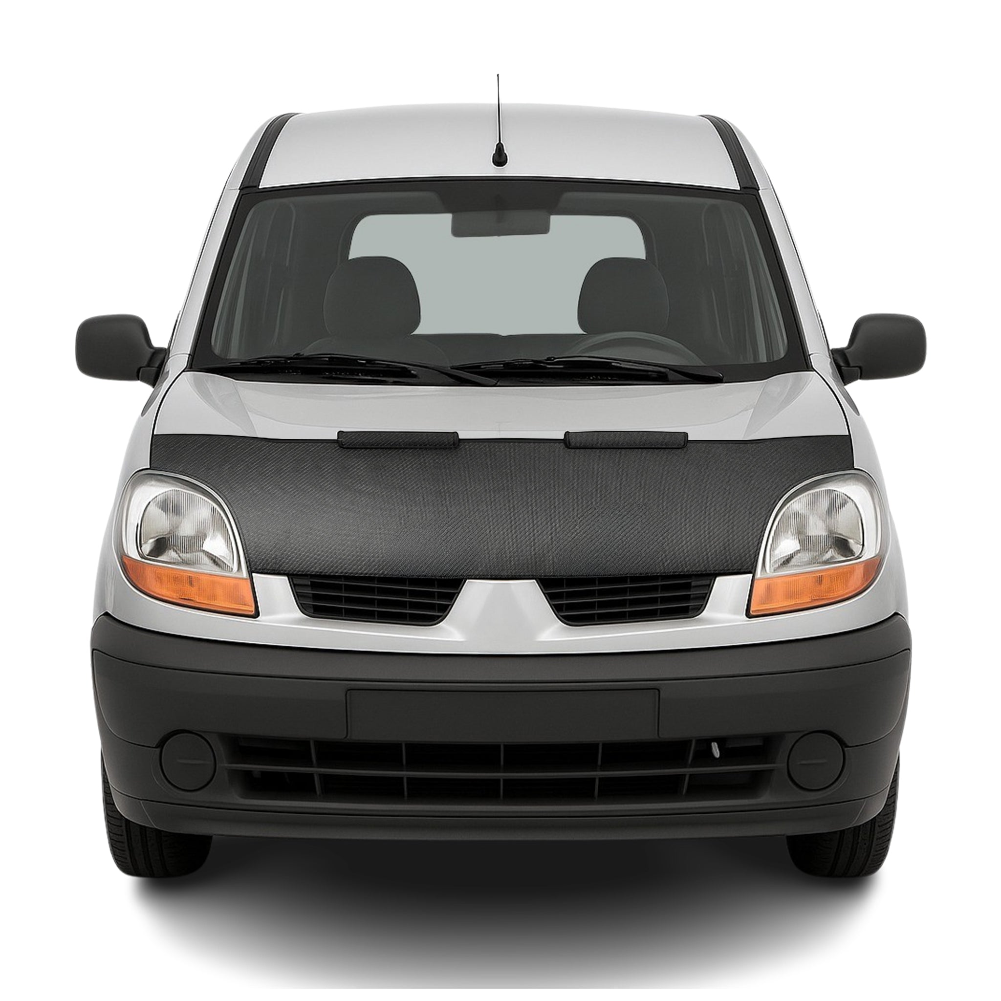 Haubenbra Steinschlagschutz für Renault Kangoo Facelift 2004-2008 Carbon Halb