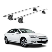 Alu Dachträger für Citroen C5 II 2008-2017 TÜV T-Nut Abschließbar 2tlg Silber
