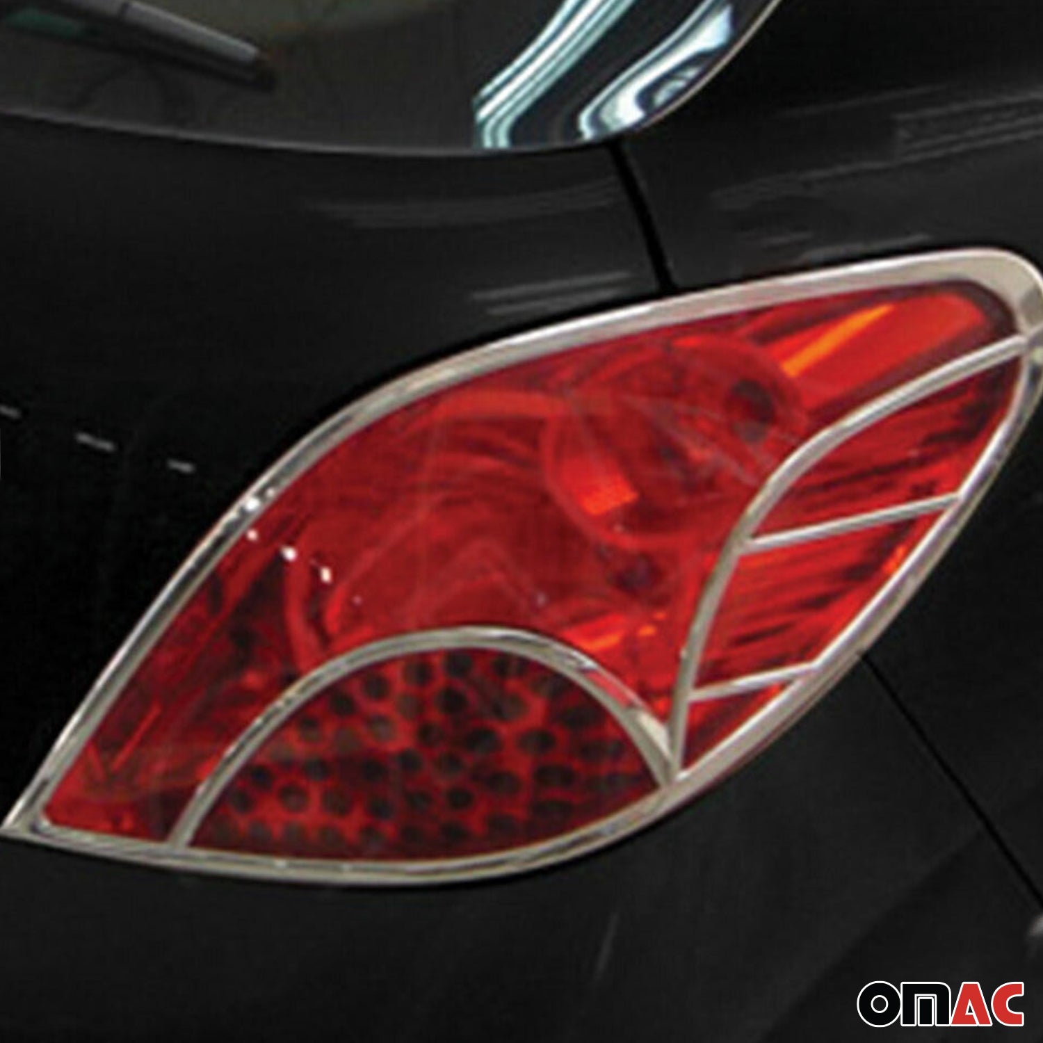 Scheinwerferrahmen Rücklicht Rahmen Satz für Peugeot 207 + Chrom ABS Silber 4tlg