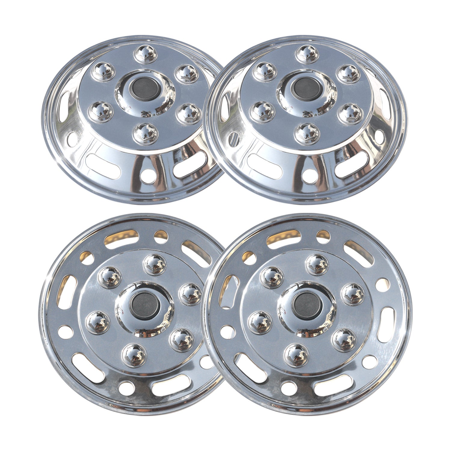 4x Radkappen Radzierblenden Radblenden 16" für Ford Stahl Silber