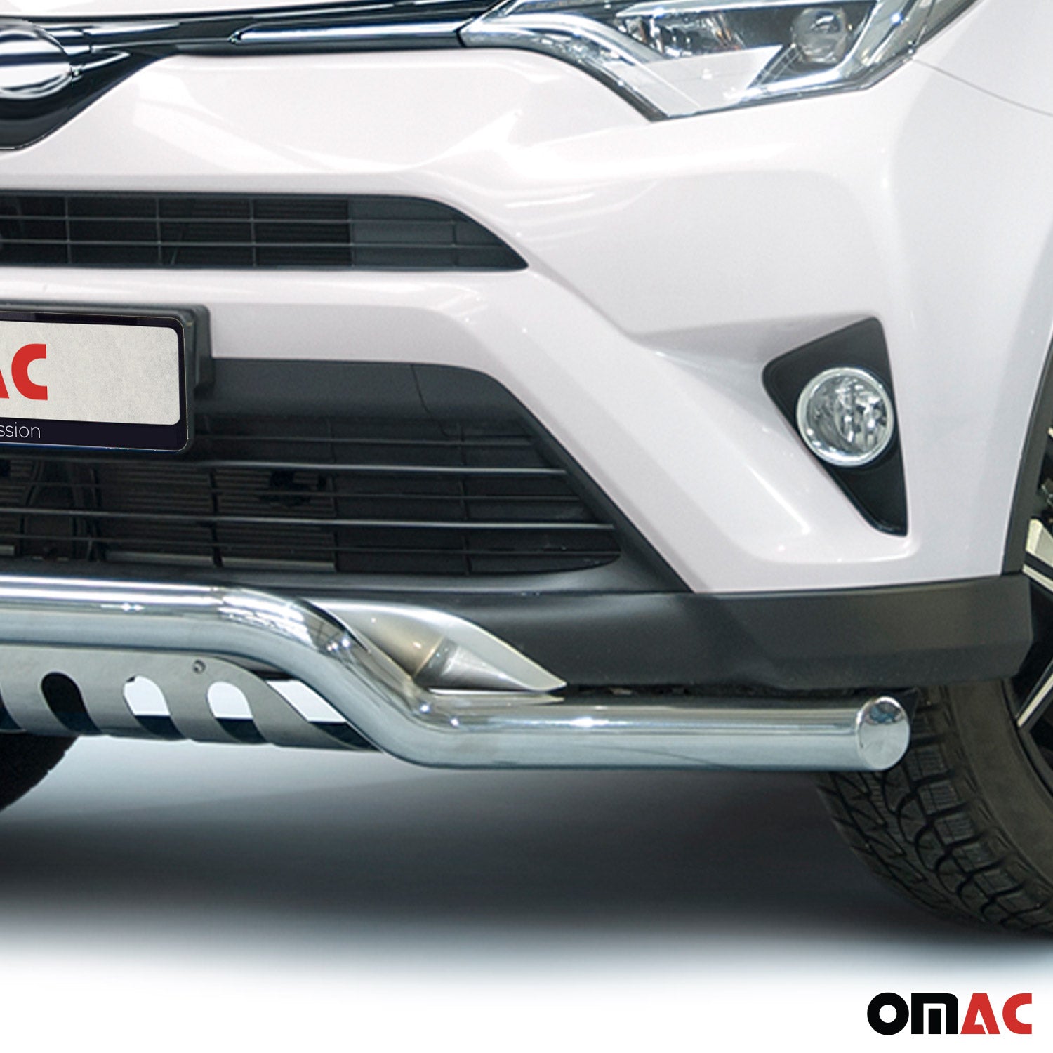 Frontbügel Frontschutzbügel für Toyota RAV4 2015-2018 Edelstahl mit ABE Silber