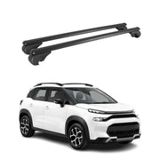Dachträger Grundträger für Citroen C3 Aircross I 2017-2024 Alu Schwarz 2tlg