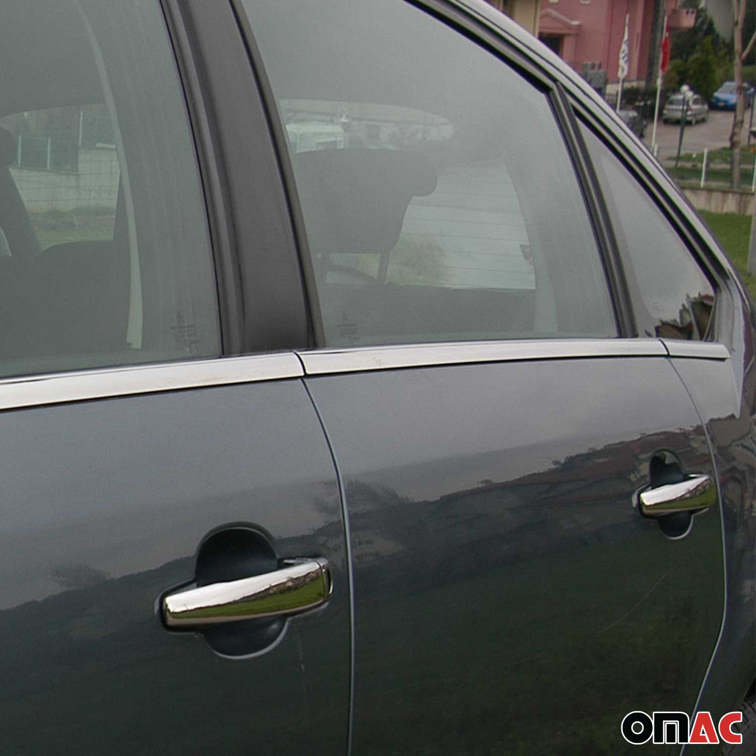 Fensterleisten Zierleisten für Citroen C4 2006-2013 Stufenheck Edelstahl 8tlg