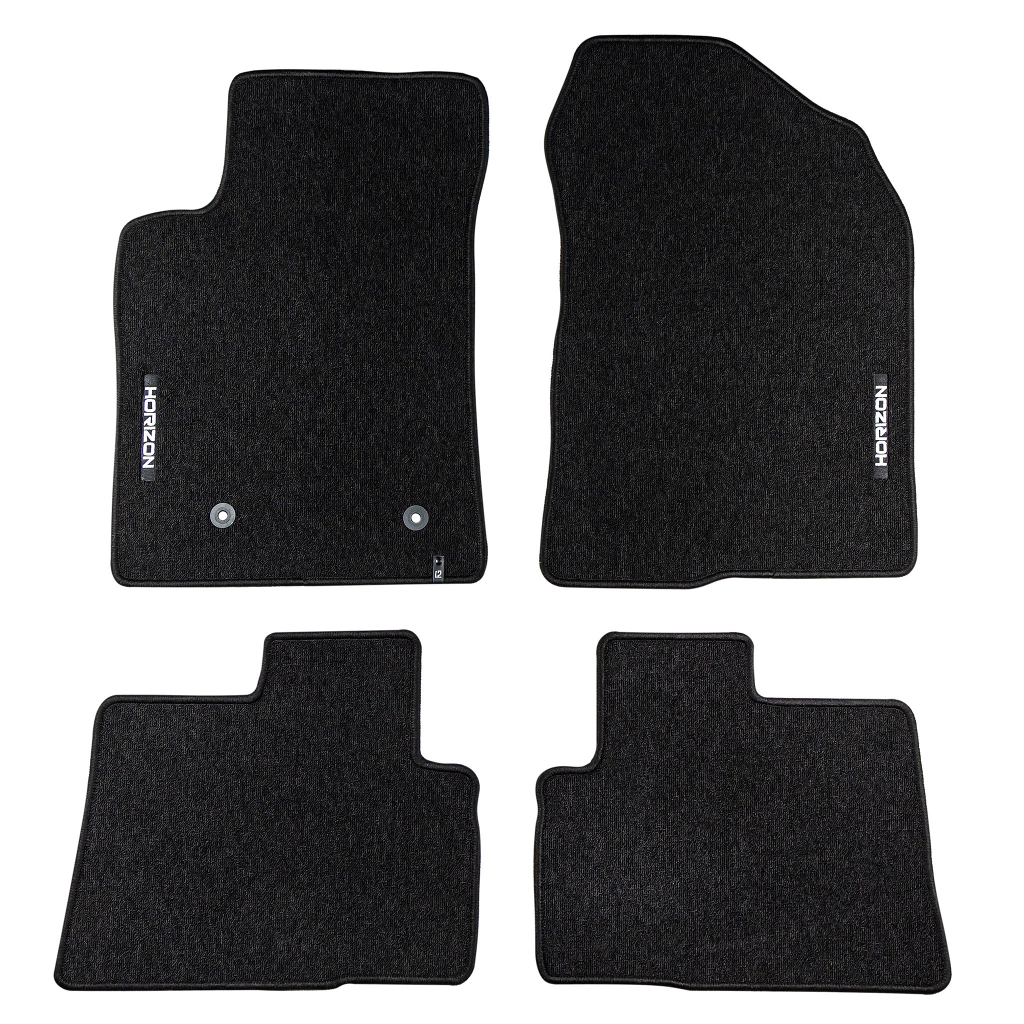 Velours Fußmatten für Toyota Corolla Verso II 2004-2009 Autoteppich Schwarz 4tlg