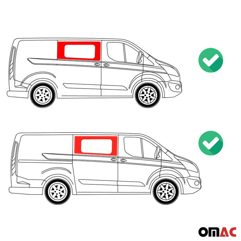 Seitenfenster Seitenscheibe für Ford Transit Custom 2013-2024 Rechts L1 L2