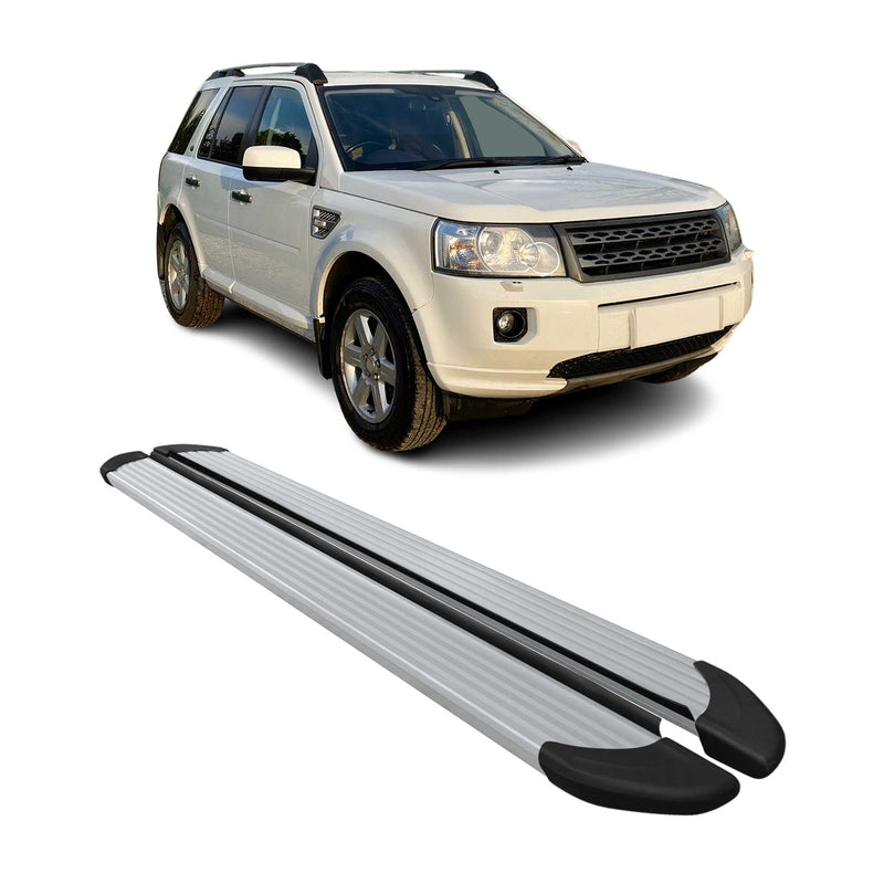 Seitenschweller Trittbretter Schweller für Land Rover Freelander 2006-2014 Alu