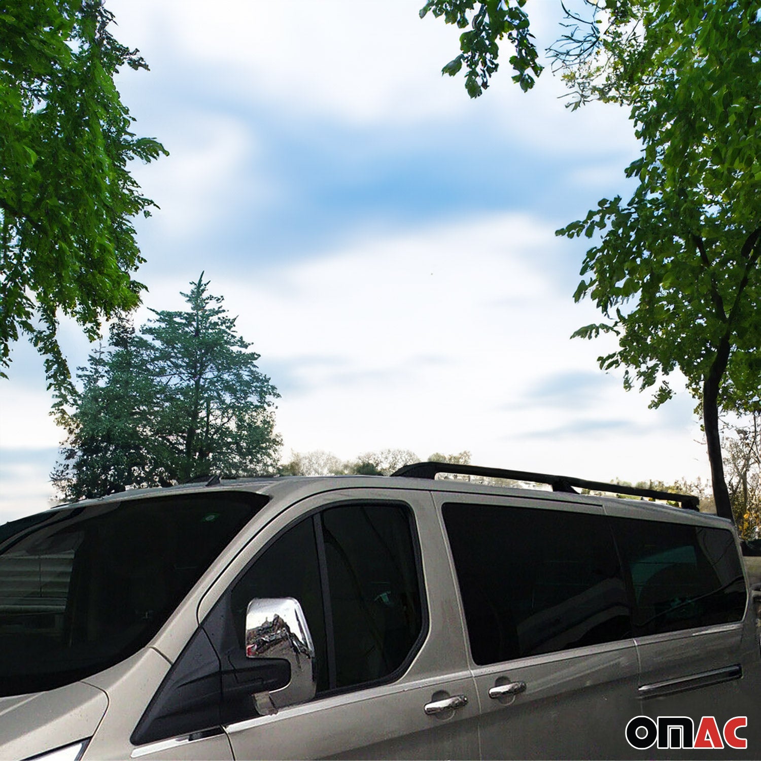 Alu Dachreling für Ford Transit Tourneo Custom 2012-2024 Kurzer ABE Schwarz
