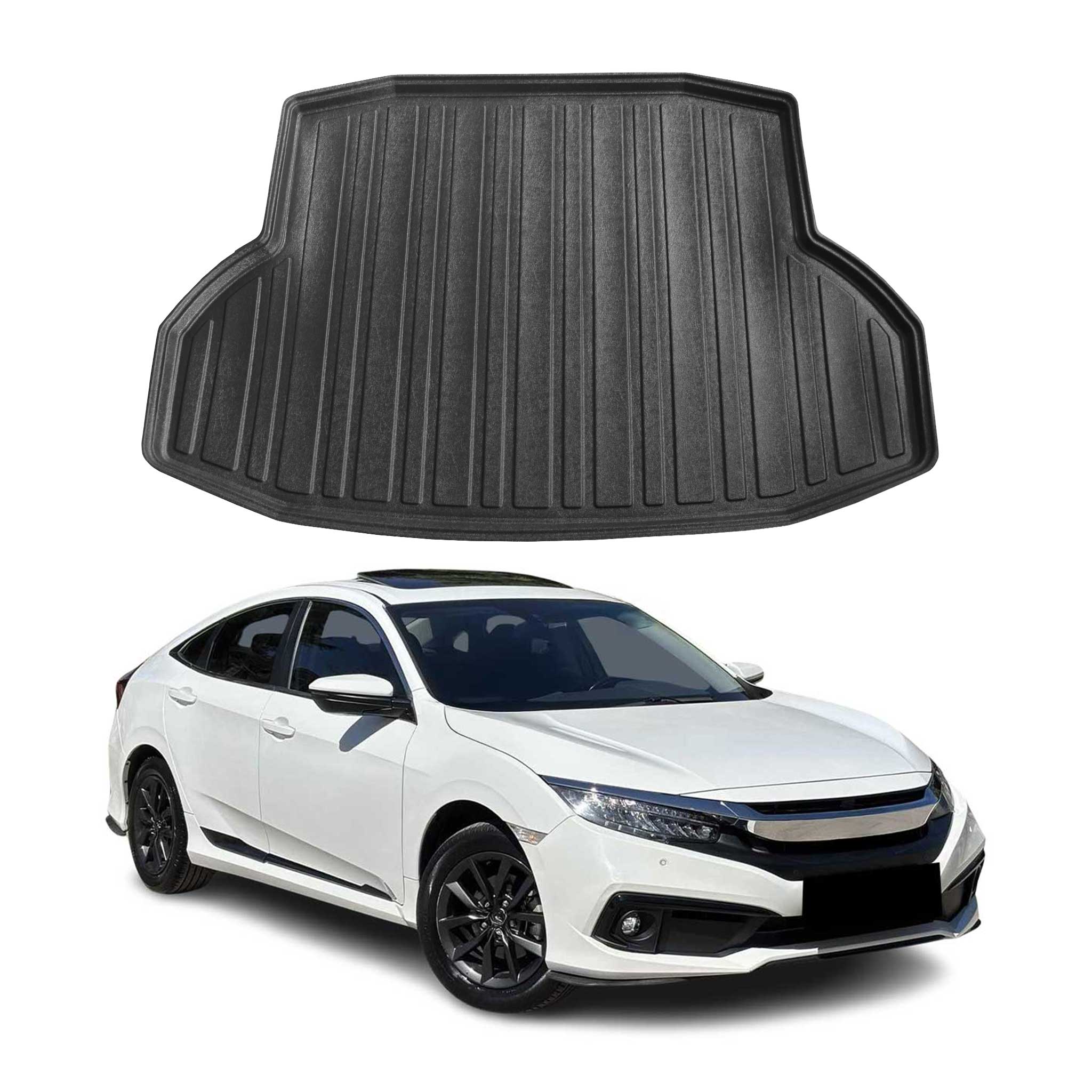 Kofferraumwanne Laderaumwanne für Honda Civic X Stufenheck 2016-2021 Gummi TPE