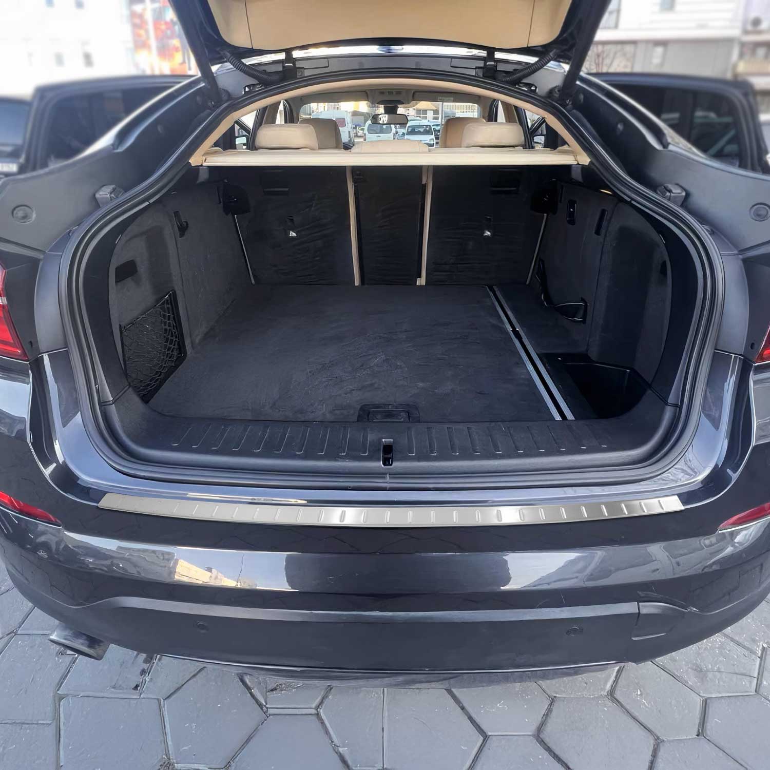 Ladekantenschutz Stoßstange für BMW X4 F26 2014-2018 Edelstahl Chrom gebürstet