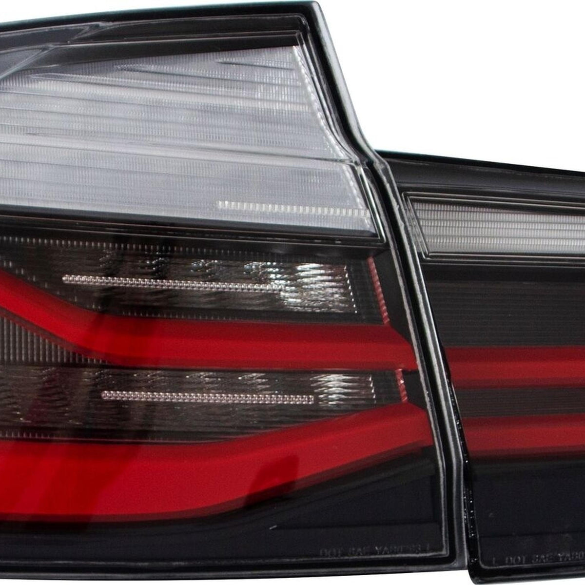 JOM LED Lightbar Rückleuchten für BMW F30 Limousine 2011-2019 dunkel Rot