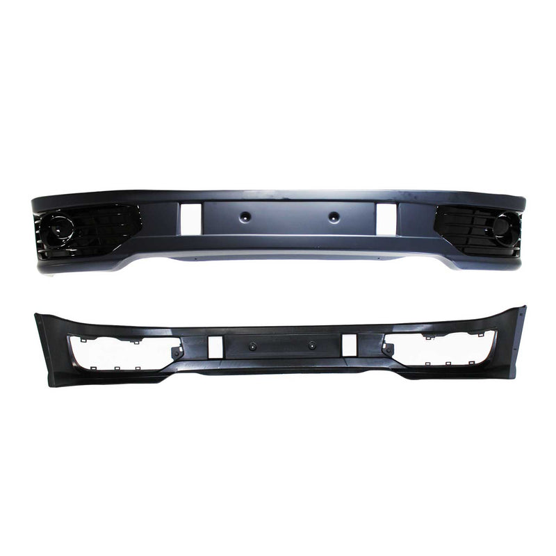 JOM Frontspoiler Lippe Stoßstange Splitter für VW T5 Facelift 2009-2015 Grau ABS