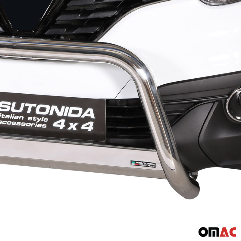 Frontbügel Frontschutzbügel für Renault Kadjar 2015-2018 ø63mm Stahl Silber