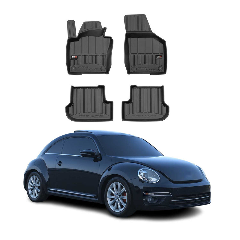 OMAC Gummi Fußmatten für VW Beetle 2011-2019 Premium TPE 3D Automatten 4tlg