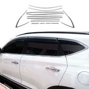 Fensterleisten Zierleisten für Hyundai Tucson 2015-2021 Edelstahl Chrom 14tlg