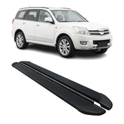 Seitenschweller Trittbretter für Great Wall Hover / Haval 2005-2012 Alu Schwarz