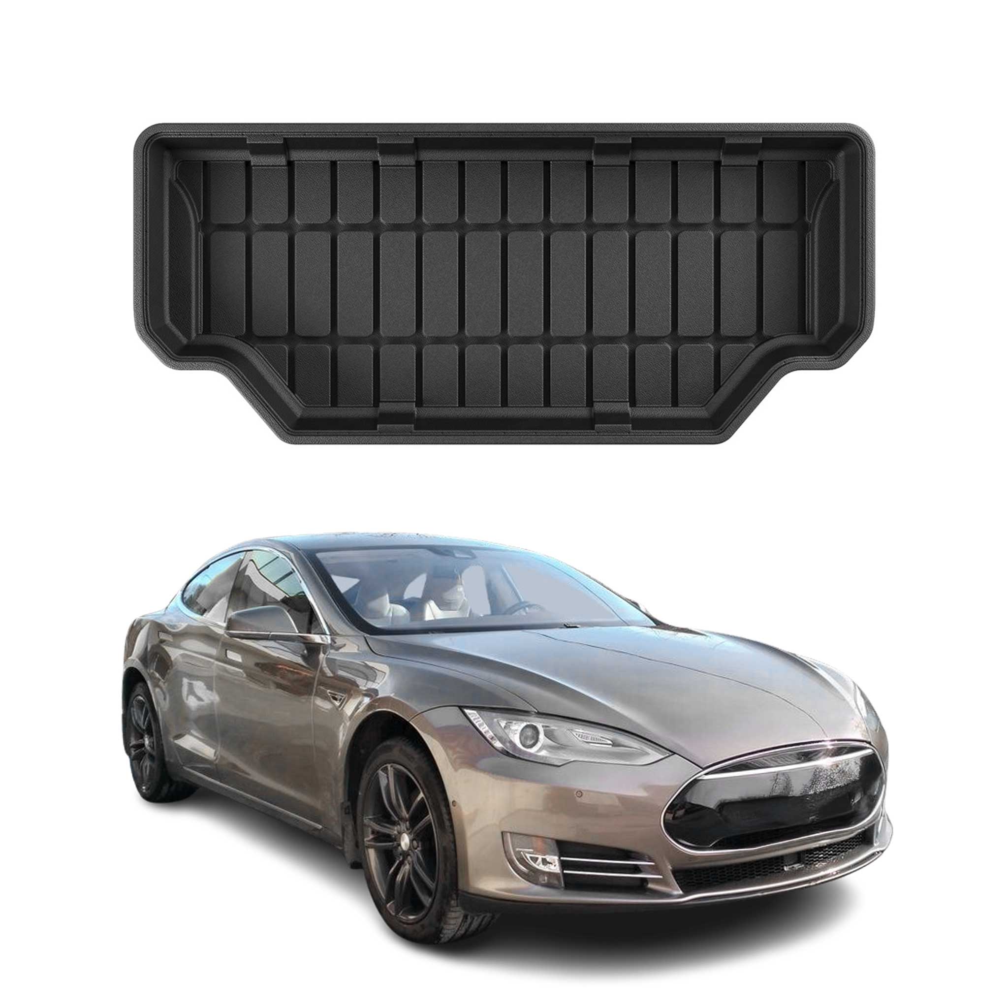 OMAC Gummi Kofferraumwanne für Tesla Model S AWD 2012-2026 TPE Laderaumwanne