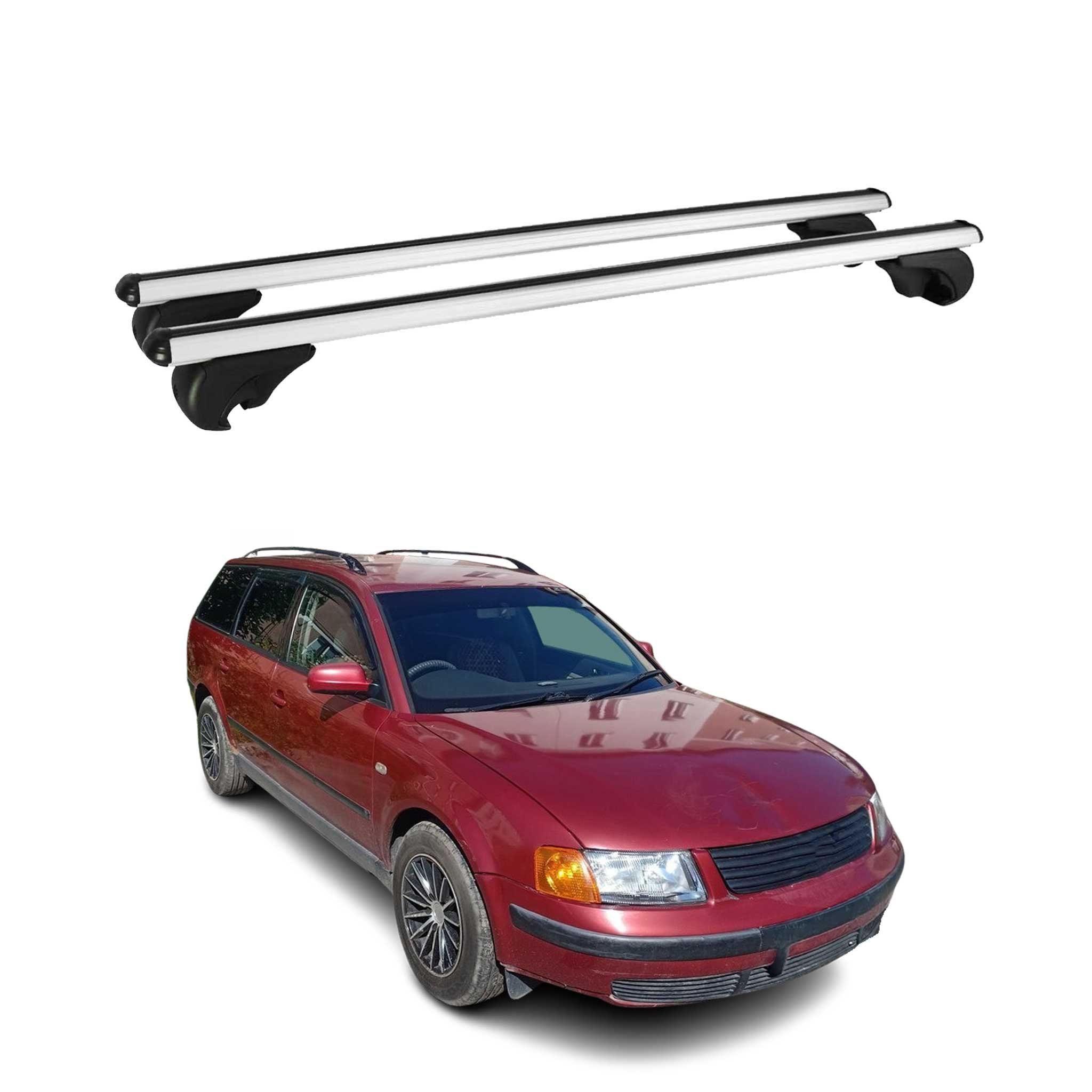 Dachträger Grundtäger für VW Passat B5 Variant 1996-2005 75kg Alu Silber 2 tlg