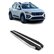 Alu Trittbretter für Dacia Sandero Stepway 2021-2026 Schwarz Silber 2tlg